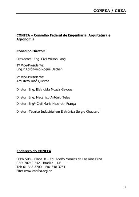 MEIO AMBIENTE E RECURSOS HÃDRICOS - Crea-PA