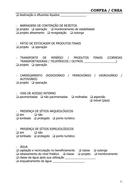 MEIO AMBIENTE E RECURSOS HÃDRICOS - Crea-PA