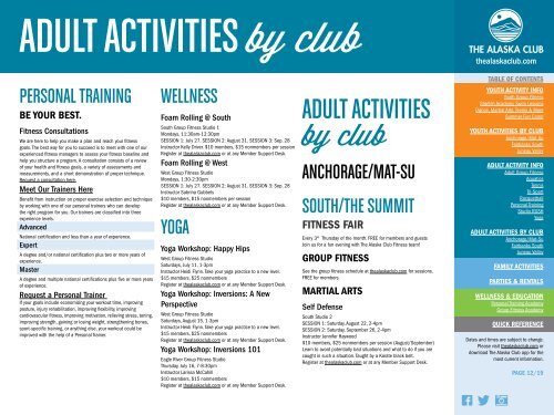 JULY AND AUGUST 2015 ACTIVITY GUIDE