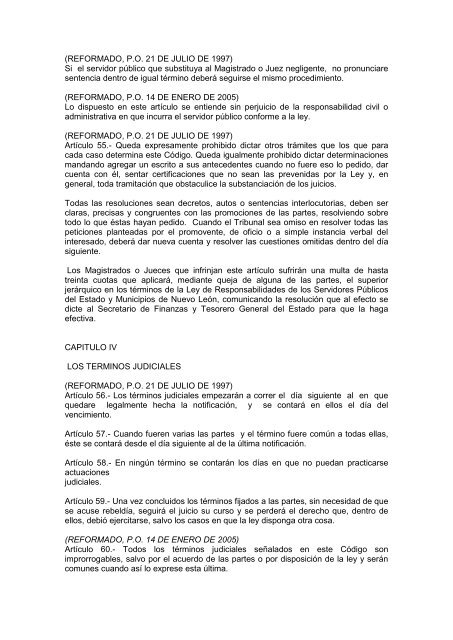 codigo de procedimientos civiles del estado de nuevo leon