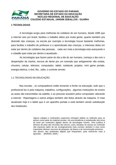 governo do estado do paraná secretaria de ... - crtetoledoagentes