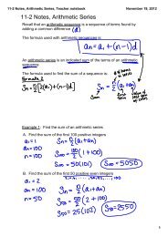11-2 Notes, Arithmetic Series, Teacher.notebook
