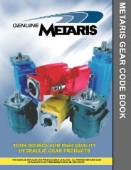 Cast iron gear pump and motors alternative for Commercial