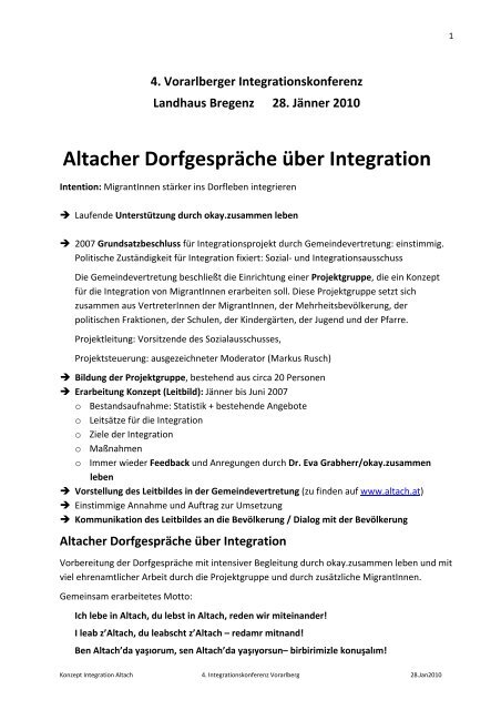 Altacher Dorfgespr