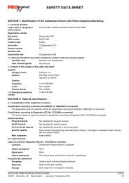 SAFETY DATA SHEET - ProZyme