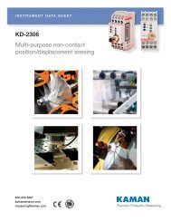 KD-2306 Data Sheet.pdf - Kaman Precision | Position sensors