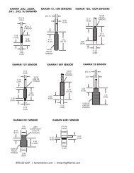 Kaman Inductive Sensor Drawings