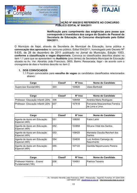 9.635, de 28 de dezembro de 2011 publicado no Jornal do ...