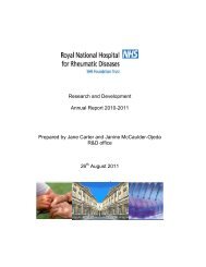 RD annual report 2010-11 final - Royal National Hospital for ...