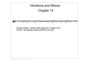 Chapter 14 - Iona Physics