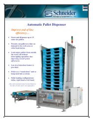 Automatic Pallet Dispenser - Schneider Packaging Equipment Co., Inc.