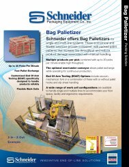 Bag Palletizing - Schneider Packaging Equipment Co., Inc.