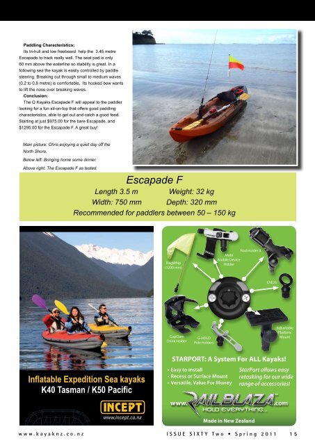 Escapade F - New Zealand Kayak Magazine