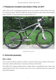 1. Představení horského kola Author A-Ray 3.0 ... - EURO BIKE sro