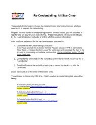 USASF Coach Re-Credentialing