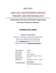 ame 410 - USC Web Services - University of Southern California