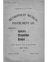 Metropolis Musical Instrument Co. - Vintage Guitars