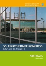 55. ERGOTHERAPIE-KONGRESS Abstracts