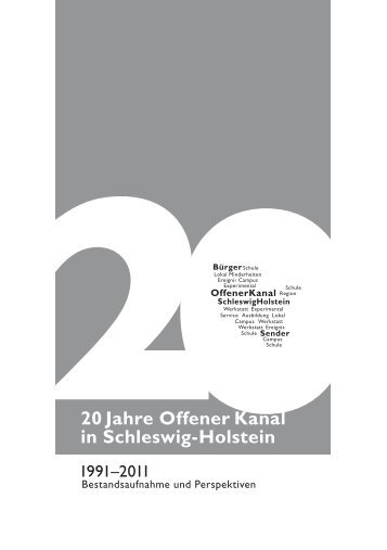 20 Jahre Offener Kanal in Schleswig-Holstein