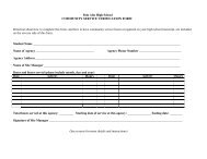 Community service verification form - Palo Alto High School