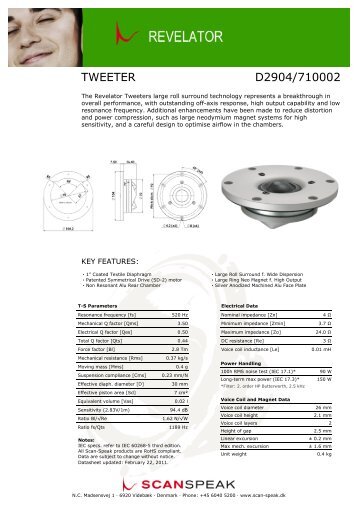 D2904/71000 - Scan-Speak