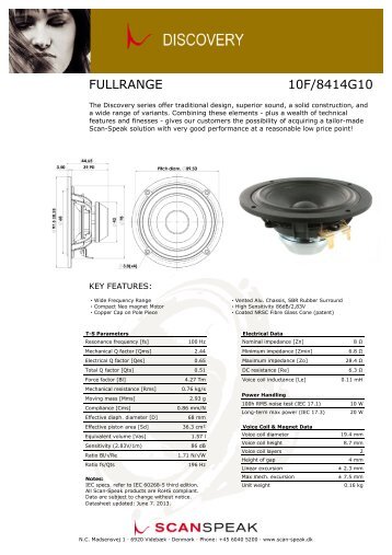 FULLRANGE 10F/8414G10 - Scan-Speak