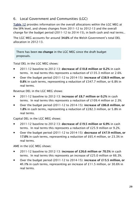 Summary - National Assembly for Wales