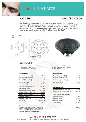 WOOFER 18WU/8747T00 - Scan-Speak