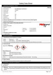 Safety Data Sheet - ProZyme