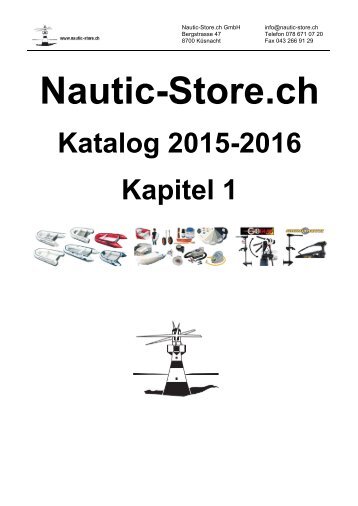 Nautic-Store.ch Bootszubehör Katalog Kapitel 1