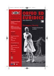 Orfeo e Euridice - il bernina