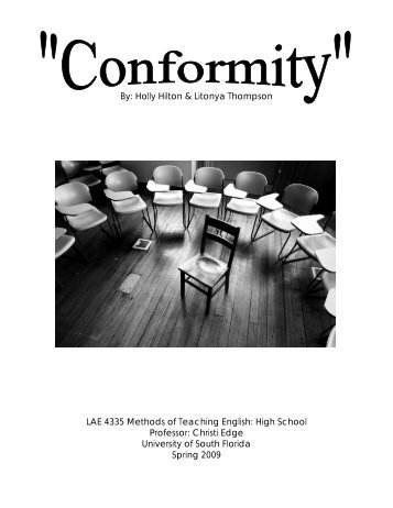 Conformity Unit Plan By Hilton And Thompson.pdf - EnglishTeachers