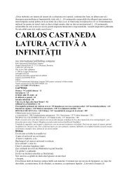 carlos castaneda latura activÄ a infinitÄÅ£ii - ideaticabluescafe