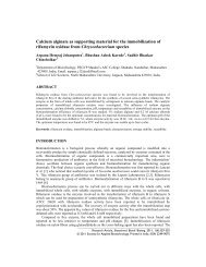 Calcium alginate as supporting material for the immobilization of ...