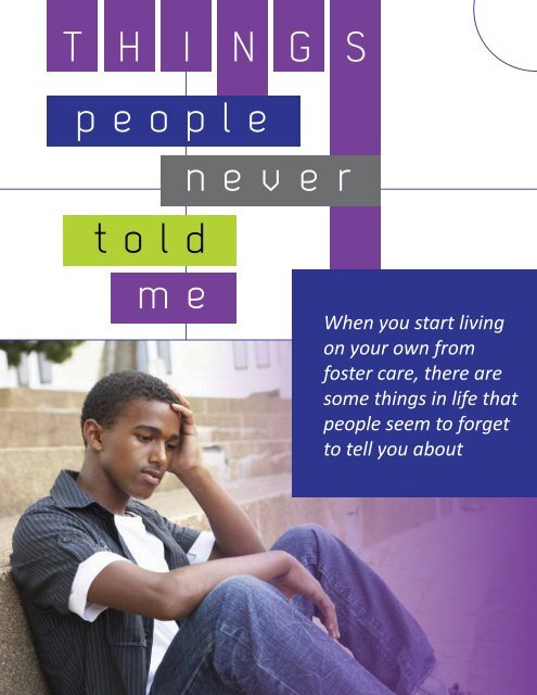 Things People Never Told Me - Department for Children and Families