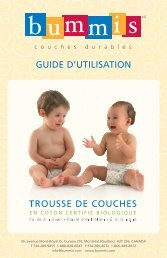 Guide d'utilisation pour la Trousse de Couches (pdf) - Bummis