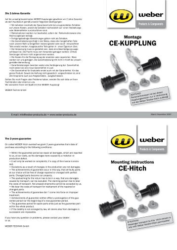 Montageanleitung (PDF) - Weber Products