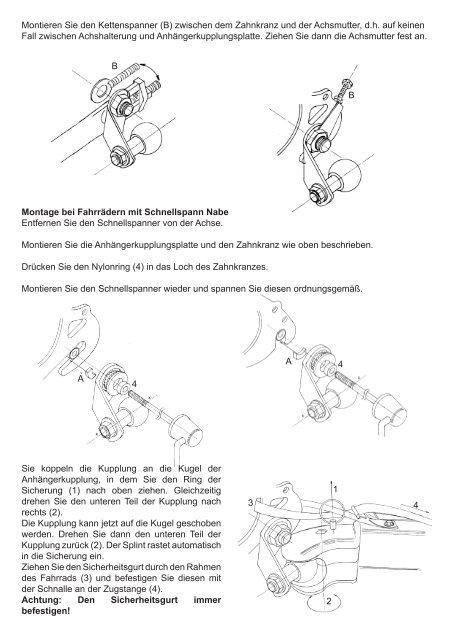 Montageanleitung fÃ¼r KID CAR AnhÃ¤ngerkupplung