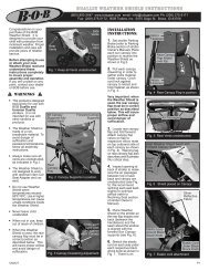 duallie Weather Shield instructions - BOB Trailers and Strollers