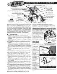 guide d'utilisation de bob revolution - BOB Trailers and Strollers