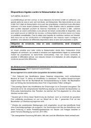 Dispositions lÃ©gales contre la thÃ©saurisation du sol - vlp-aspan