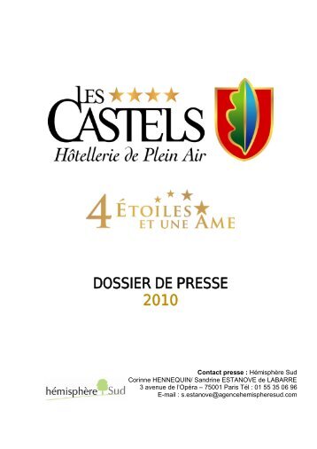 DOSSIER DE PRESSE 2010 - Les Castels