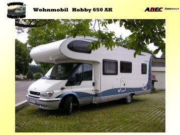 Wohnmobil Hobby 650 AK - ABEC Intercon GmbH