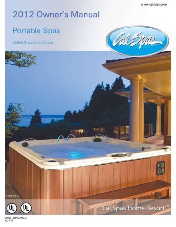 Owners Manual - Cal Spas