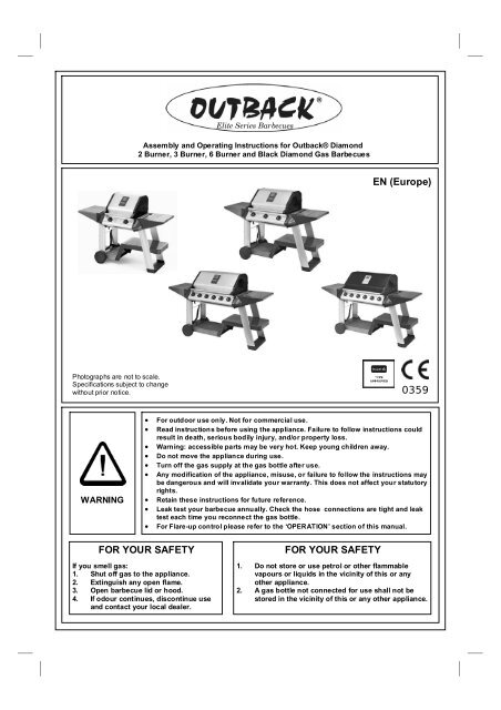 Manual - Outback Barbecues