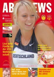 Lisa wird Fünfte bei der U18- Weltmeister- schaft - ABC Ludwigshafen