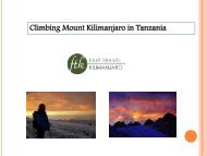 Climbing Mount Kilimanjaro in Tanzania