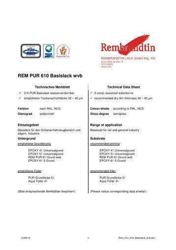 Rem_Pur_610_Basislack_wvb_01.pdf - M2-Handelsgesellschaft mbH