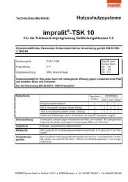 TSK 10 FÃ¼r die TrÃ¤nkwerk-ImprÃ¤gnierung GefÃ¤hrdungsklassen 1-2