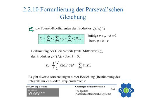 Grundlagen der Elektrotechnik 3 - Nachrichtentechnische Systeme ...